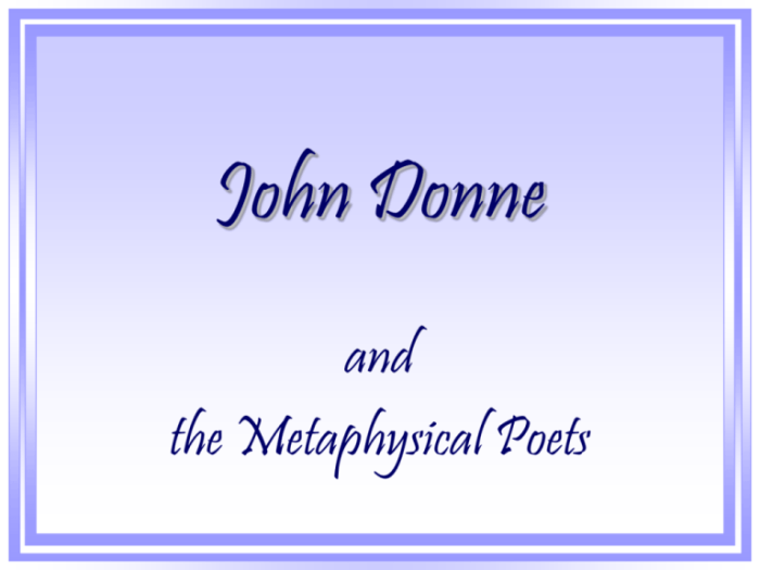 The bait john donne analysis