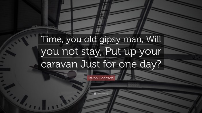 Hodgson ralph gipsy stay put man old time will quote caravan just quotes quotefancy