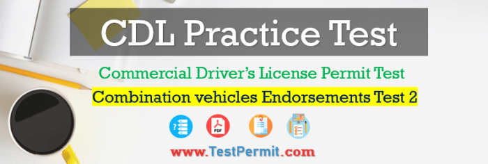 Cdl a combination practice test