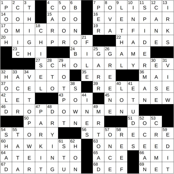 Move in the wind crossword