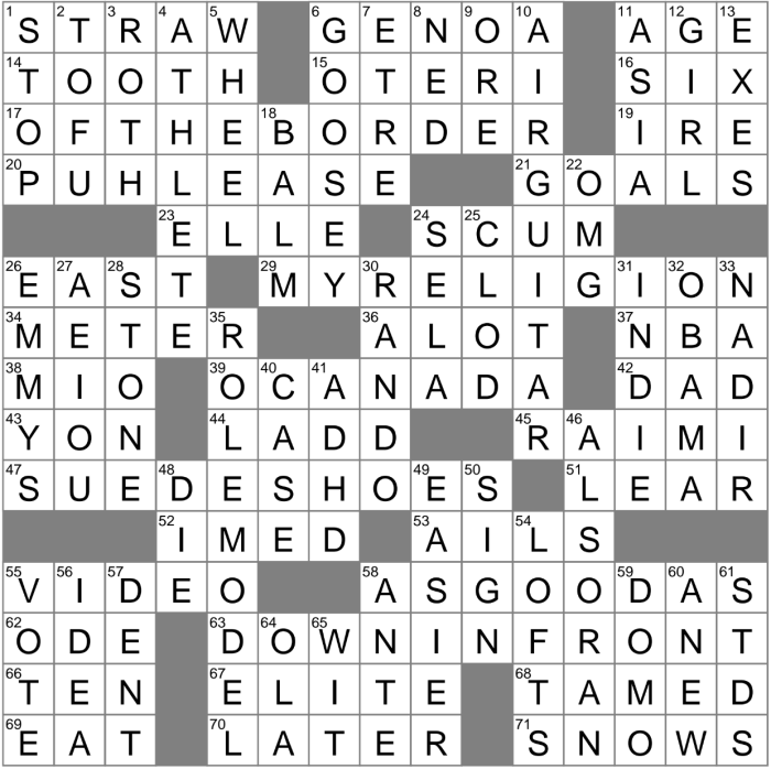 Move in the wind crossword